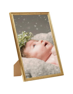 Cornici Foto Collage 5 pz per Tavolo Oro 15x21 cm in MDF