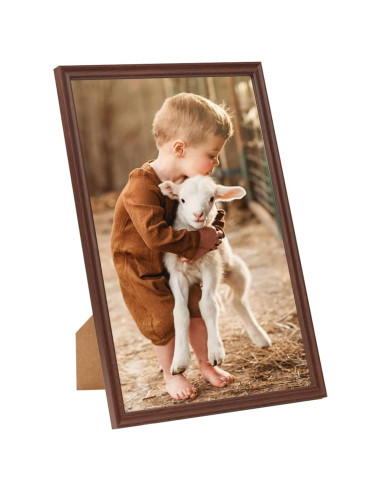 Cornici Foto Collage 5 pz per Tavolo Marrone 21x29,7cm in MDF