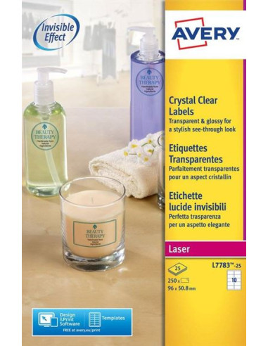 ETICHETTE LUCIDE INV. 96X50.8 MM