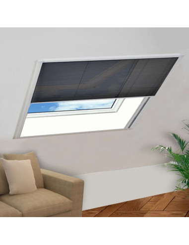 Zanzariera Plissettata per Finestre in Alluminio 120x120 cm