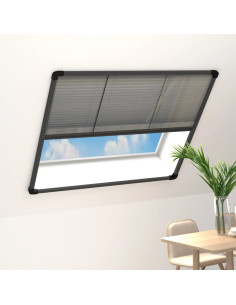 Zanzariera Plissettata per Finestre in Alluminio 120x120 cm