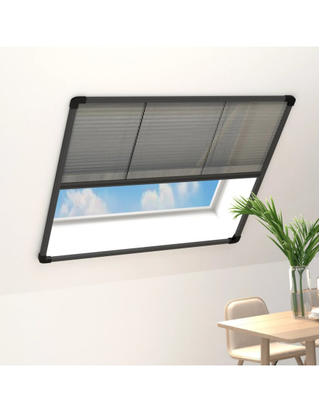 Zanzariera Plissettata per Finestre in Alluminio 120x120 cm