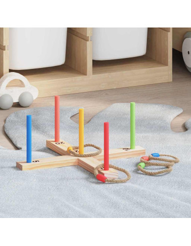 Gioco del lancio del cerchio Natura Rosso Blu 41 x 41 x 16 cm