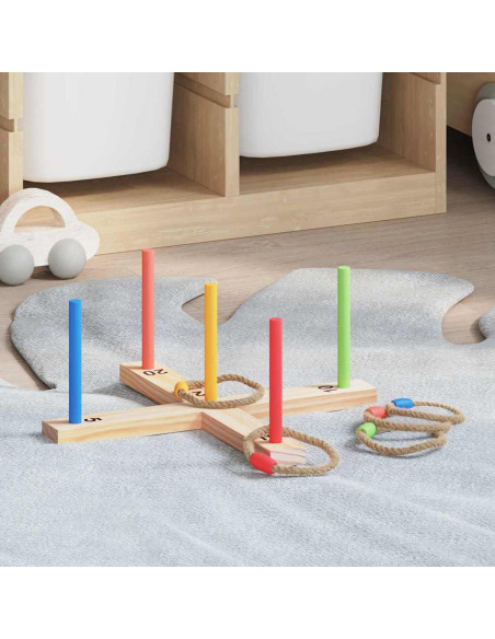 Gioco del lancio del cerchio Natura Rosso Blu 41 x 41 x 16 cm