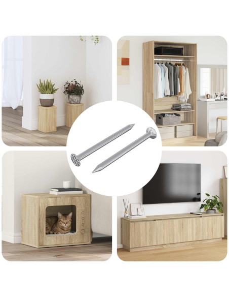 Viti confermat 2 pcs Argento Ø5 x 40 mm Metallo