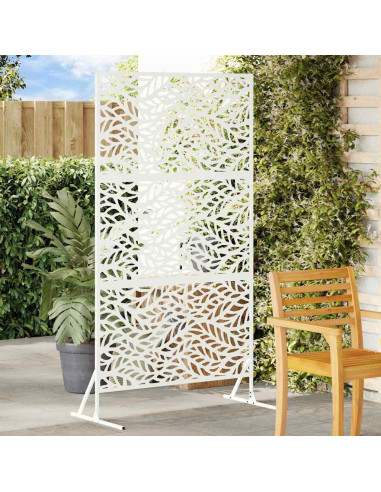 Schermo per Privacy Bianco 100 x 50 x 180 cm Acciaio