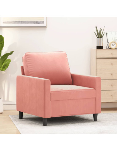 Poltrona Rosa 60 cm Velluto
