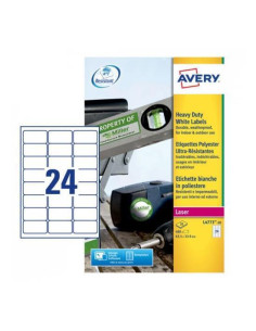 ETIC. POLIESTERE BIANCO 63 5X33 9