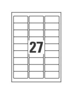 ETIC.POLIESTERE ARGENTO 63 5 X 29 6