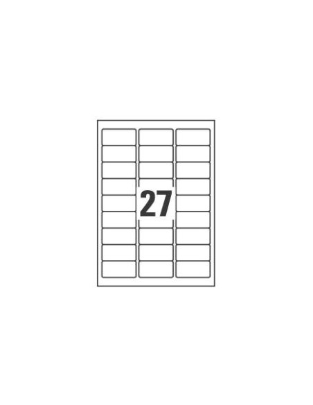 ETIC.POLIESTERE ARGENTO 63 5 X 29 6