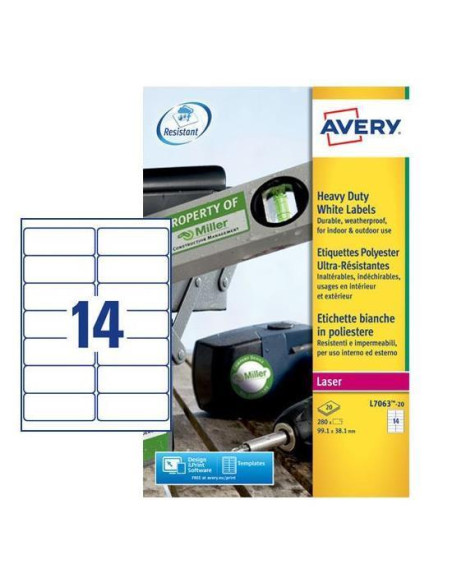 ETICH POLIESTERE 99 1X38 1  SINGOLO