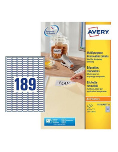 ETICH.LASER RIMOVIBILI 25 4 X 19 SI