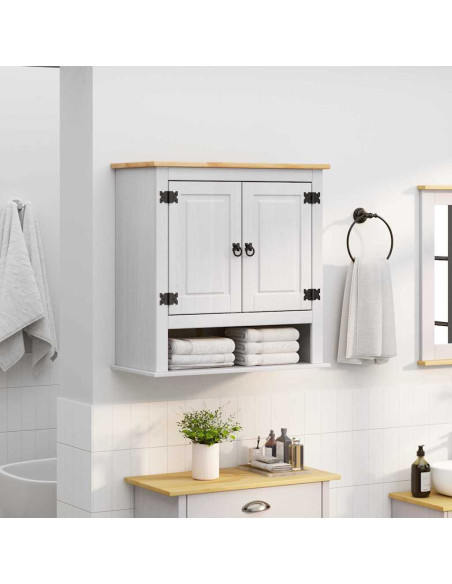 Armadio pensile Corona Bianco 70 x 33 x 71,5 cm Pino massello