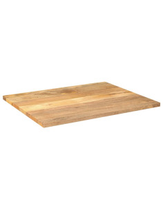 Piano per Tavolo 90x80x2,5 cm Rettangolare Legno Massello Mango