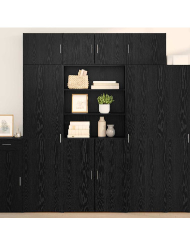 Armadio Rovere Nero 80 x 42,5 x 225 cm Legno multistrato