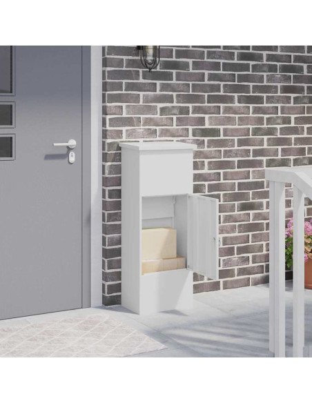 Cassetta per pacchi Bianco 44,5 x 29 x 110,5 cm Acciaio