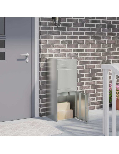 Cassetta per pacchi Nero 41 x 38 x 103 cm Acciaio zincato