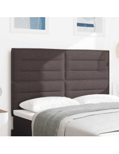 Testiera con testiera Marrone Scuro 144 cm Pelle Sintetica