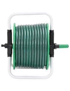 Avvolgitubo Autonomo Verde con Set Raccordi Tubo 0,5" 20 m PVC