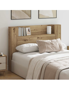 Testata con Mobile e LED Rovere Artigianale Legno multistrato