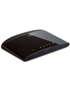D-Link DES-1005D Non gestito Fast Ethernet (10/100) Nero