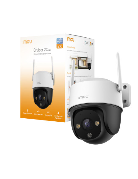 Imou Cruiser 2C 2K (3MP) - Telecamera Wi-Fi Esterno Motorizzata 360° - Visione Notturna a Colori, IP66, Tracciamento Intelligen