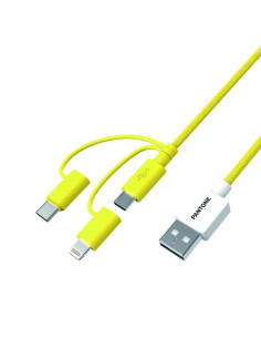 PANTONE 3IN1 CABLE 1.2 MT YELLOW
