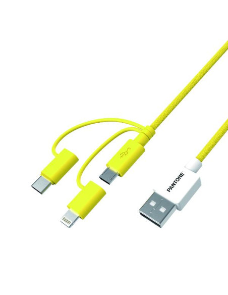 PANTONE 3IN1 CABLE 1.2 MT YELLOW