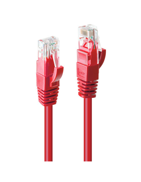 Lindy 48031 cavo di rete Rosso 0,5 m Cat6 U/UTP (UTP)