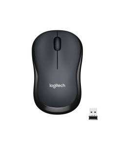 Logitech M220 SILENT Mouse Wireless, 2,4 GHz con Ricevitore USB, Tracciamento Ottico 1000 DPI, Durata Batteria di 18 Mesi, Ambid