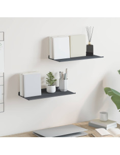 Scaffale da parete 2 pcs Antracite 40 x 18 x 2,5 cm