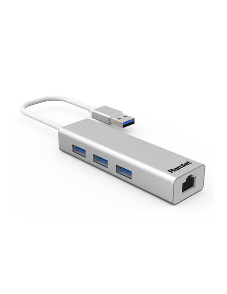 HUB 3 PORTE USB 3.0 + LAN RJ45