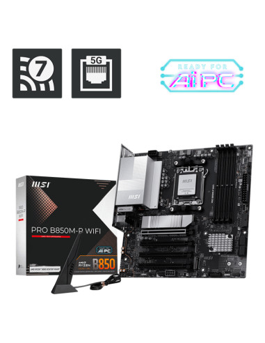 MSI PRO B850M-P WIFI scheda madre AMD B850 Socket AM5 micro ATX