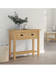 Tavolo consolle BODO Marrone miele 91 x 34.7 x 74 cm