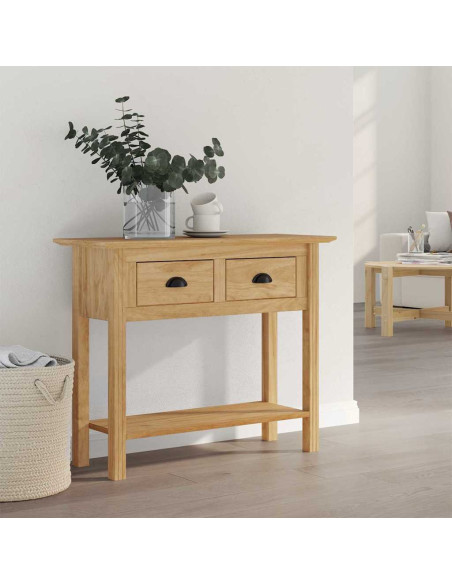 Tavolo consolle BODO Marrone miele 91 x 34.7 x 74 cm