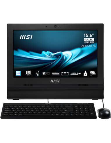 MSI Pro AP162T ADL-005IT All-in-One PC Intel® N N100 39,6 cm (15.6") 1920 x 1080 Pixel Touch screen PC All-in-one 4 GB DDR4-SDR