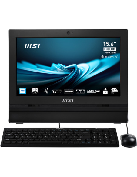 MSI Pro AP162T ADL-005IT All-in-One PC Intel® N N100 39,6 cm (15.6") 1920 x 1080 Pixel Touch screen PC All-in-one 4 GB DDR4-SDR