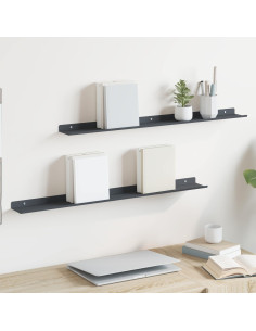 Scaffale da parete 2 pcs Antracite 80 x 9 x 2,5 cm