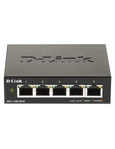 D-Link DGS-1100-05V2/E switch di rete Gestito L2 Gigabit Ethernet (10/100/1000) Nero