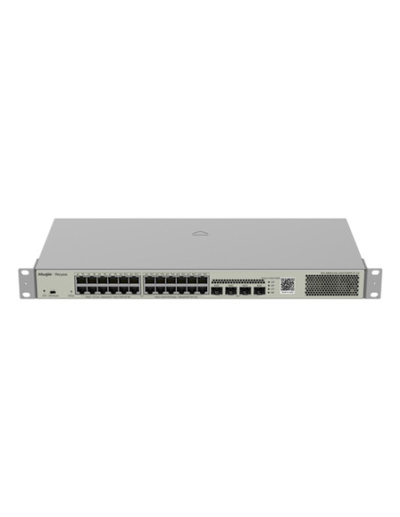 REYEE SWITCH POE 28 PORTE GIGABIT, LAYER 2, CLOUD MANAGED, POE BUDGET, 370W