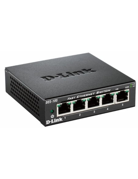 D-Link DES-105 Non gestito L2 Nero