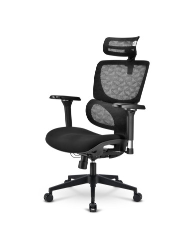 SHARKOON SEDIA OFFICE FABRIC SEAT BASE 3D ARMREST  HEADREST 5 HEIGHTS ADJUSTABLE  MAX WEIGHT CAPACI