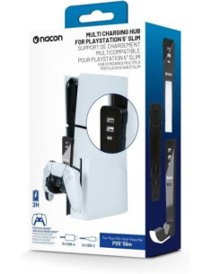 PS5 Nacon Base di Ricarica Dual Sense/Edge + Hub USB