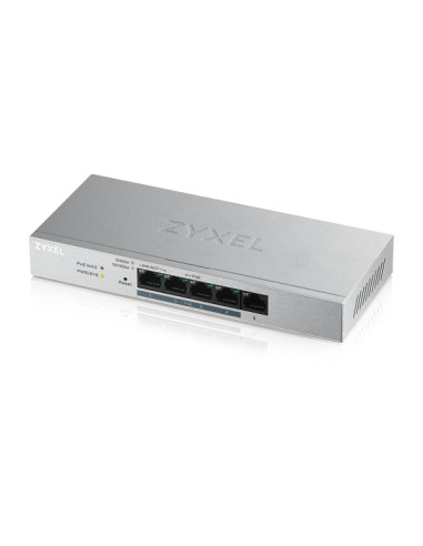 Zyxel GS1200-5HP v2 Gestito Gigabit Ethernet (10/100/1000) Supporto Power over Ethernet (PoE) Grigio
