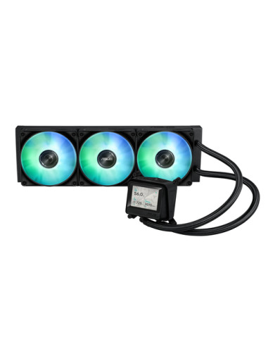 ASUS MAX GAMING LC 360 ARGB LCD Processore Raffreddatore di liquidi tutto in uno 12 cm Nero