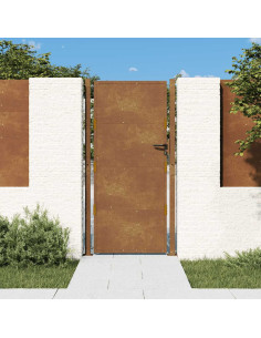 Cancello da giardino 100x175 cm in acciaio Corten