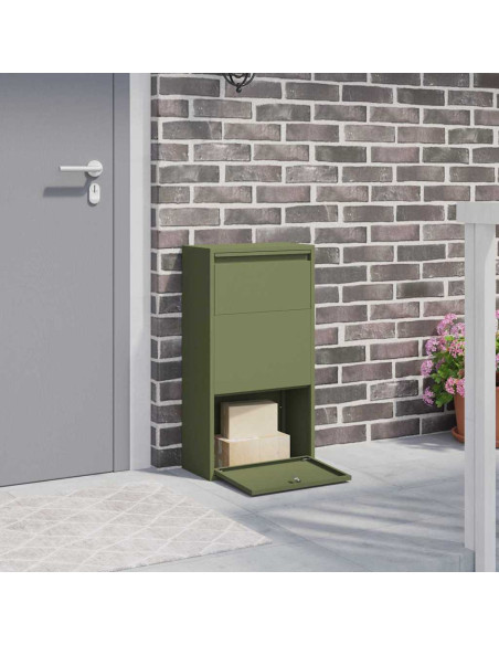 Cassetta per pacchi Verde oliva 44 x 22 x 82 cm Acciaio
