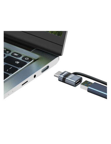 ADATTATORE USBC M USB F + FERMACAVO