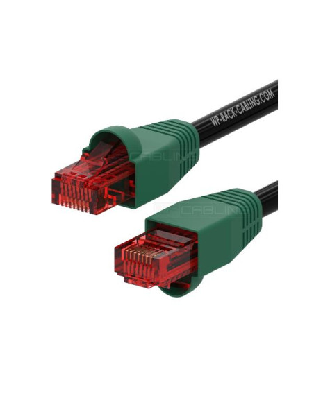 PATCH U/UTP CAT.6 PE OUTD NERO 3M