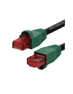 PATCH U/UTP CAT.6 PE OUTD NERO 1M 2